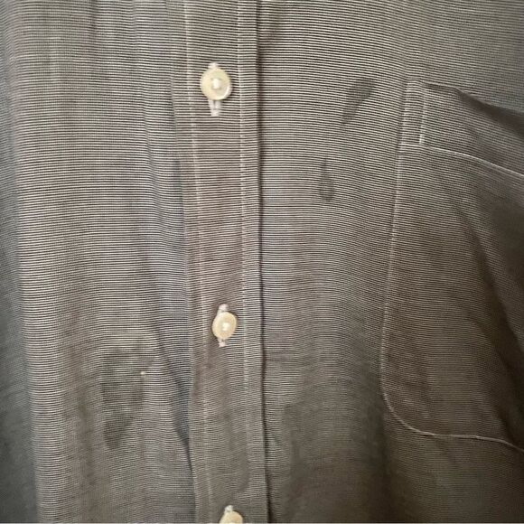 Nordstrom Dress Shirt Mens Shop Non-Iron Gray Traditional Fit Business casual - Picture 3 of 8